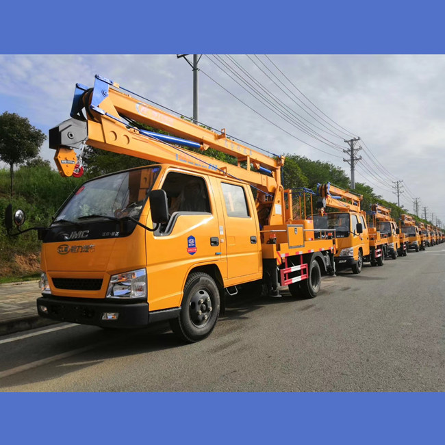 江鈴12米高空作業(yè)車批量訂單交付